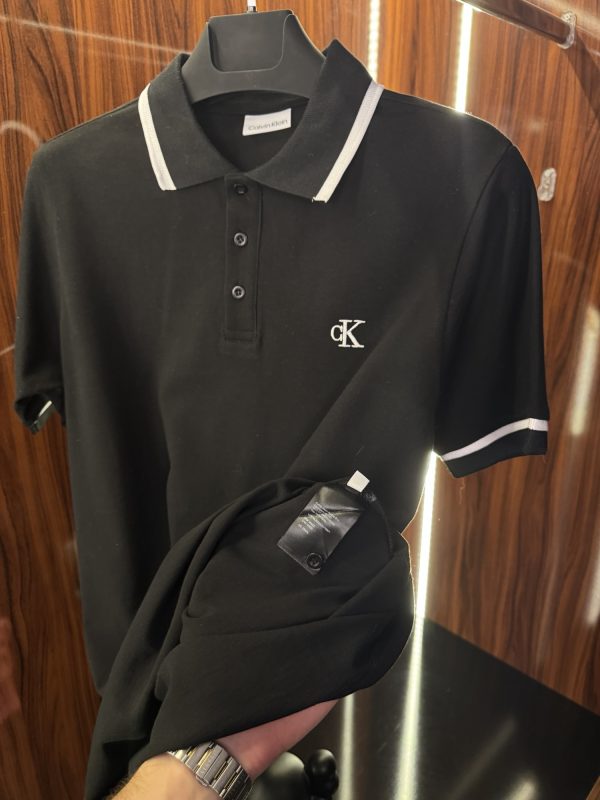 Calvin Klein Nakış Logo Polo Yaka | Siyah - Görsel 4