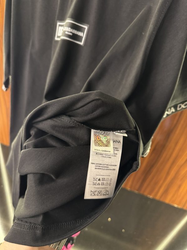 Dolce Gabbana Yaka Detaylı T-Shirt | Siyah (dg05) - Görsel 3