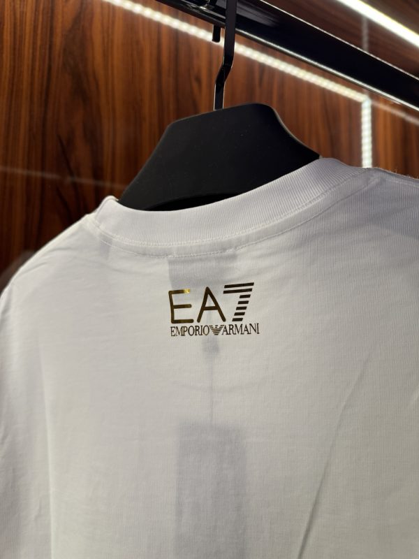 Emporio Armani Gold Logo T-Shirt | Beyaz (ea01) - Görsel 6