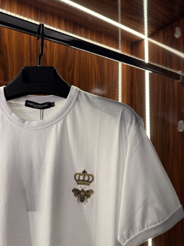 Dolce Gabbana Nakış Logo T-Shirt | Beyaz (dg01) - Görsel 2