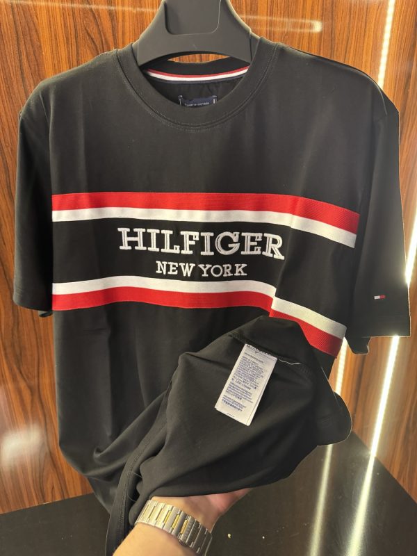Tommy Hilfiger Nakış Logo T-Shirt | Siyah (th01) - Görsel 4