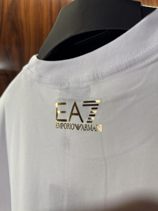 Emporio Armani Gold Logo T-Shirt | Beyaz (ea02) - Görsel 5