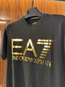 Emporio Armani Gold Logo T-Shirt | Siyah (ea02)