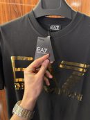 Emporio Armani Gold Logo T-Shirt | Siyah (ea02)