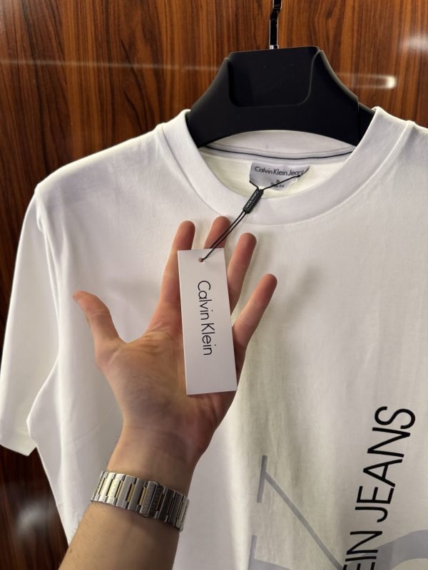 Calvin Klein Logo T-Shirt | Beyaz (ck02) - Görsel 3