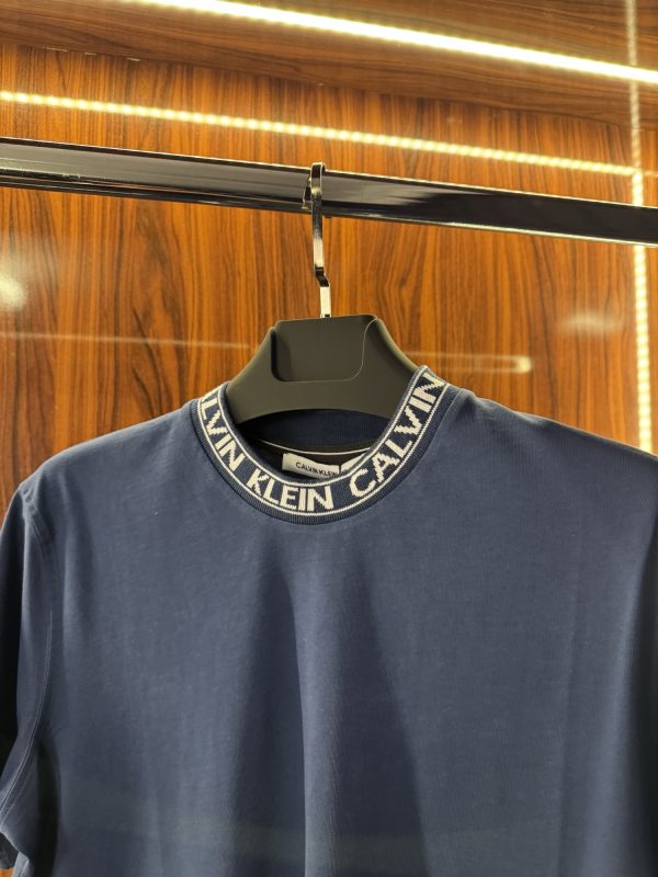 Calvin Klein Yaka Detaylı T-Shirt | Lacivert (ck05) - Görsel 3
