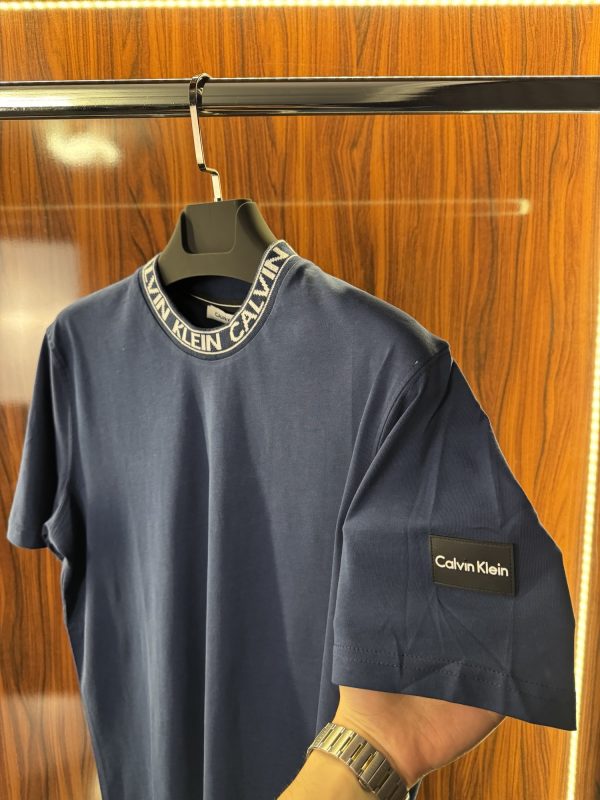 Calvin Klein Yaka Detaylı T-Shirt | Lacivert (ck05) - Görsel 2