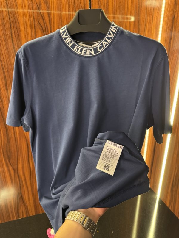 Calvin Klein Yaka Detaylı T-Shirt | Lacivert (ck05) - Görsel 5
