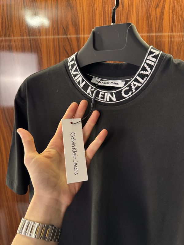 Calvin Klein Yaka Detaylı T-Shirt | Siyah (ck05) - Görsel 3