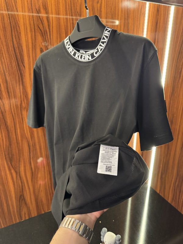 Calvin Klein Yaka Detaylı T-Shirt | Siyah (ck05) - Görsel 4