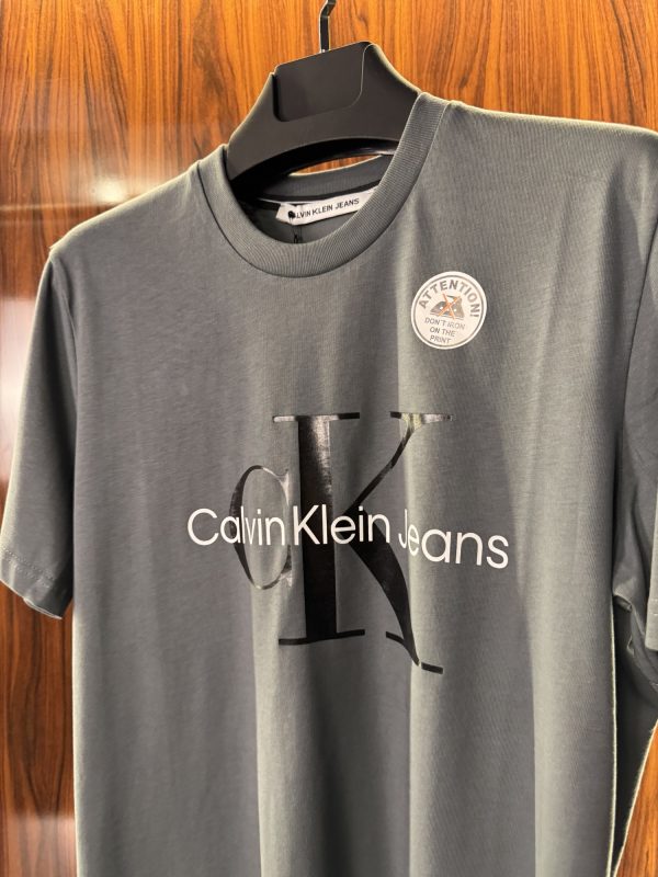 Calvin Klein Logo T-Shirt | Gri (ck01) - Görsel 2