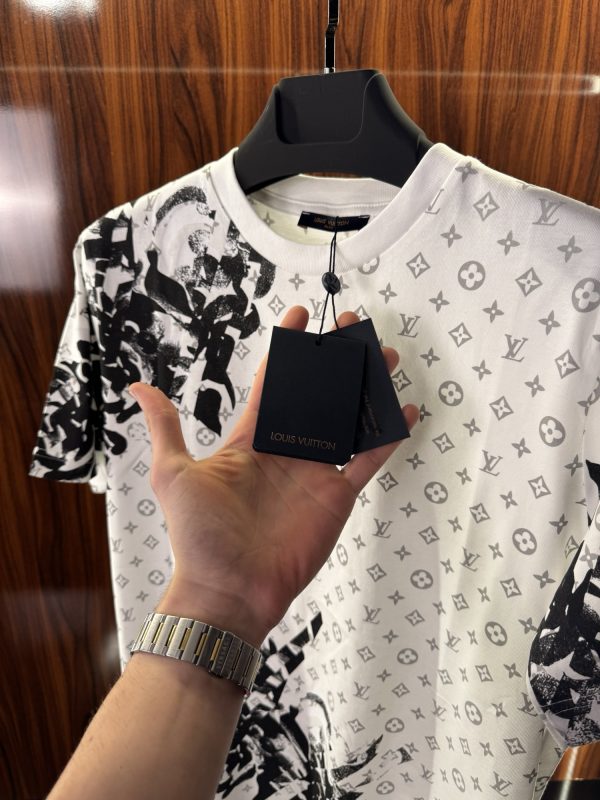 Louis Vuitton Monogram T-Shirt | Beyaz (lv01) - Görsel 3