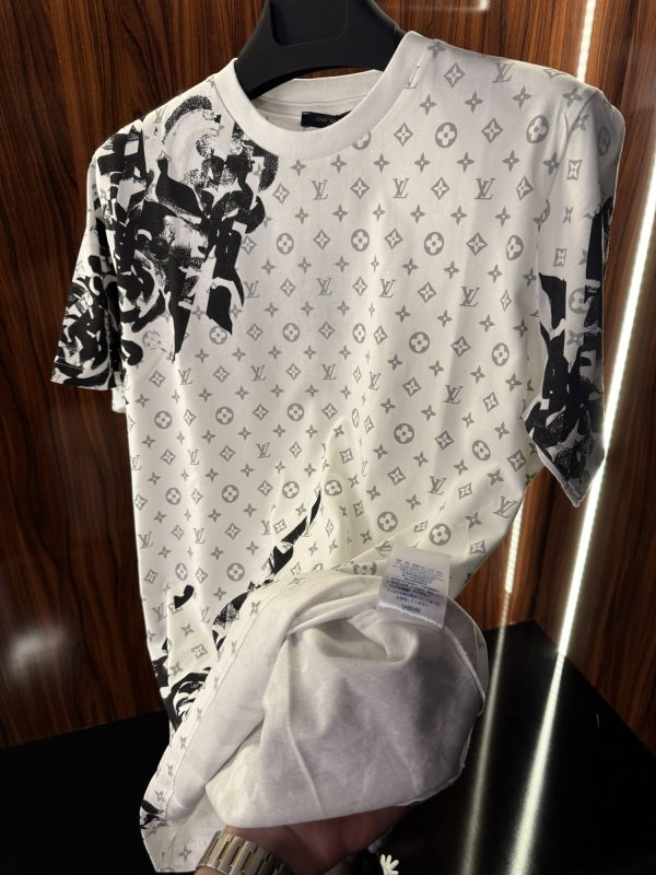 Louis Vuitton Monogram T-Shirt | Beyaz (lv01) - Görsel 4