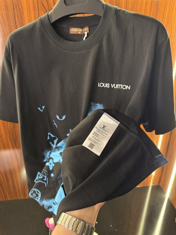 Louis Vuitton Boya Detaylı T-Shirt | Siyah (lv05) - Görsel 3