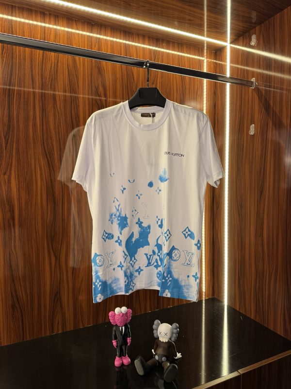 Louis Vuitton Boya Detaylı T-Shirt | Beyaz (lv05)