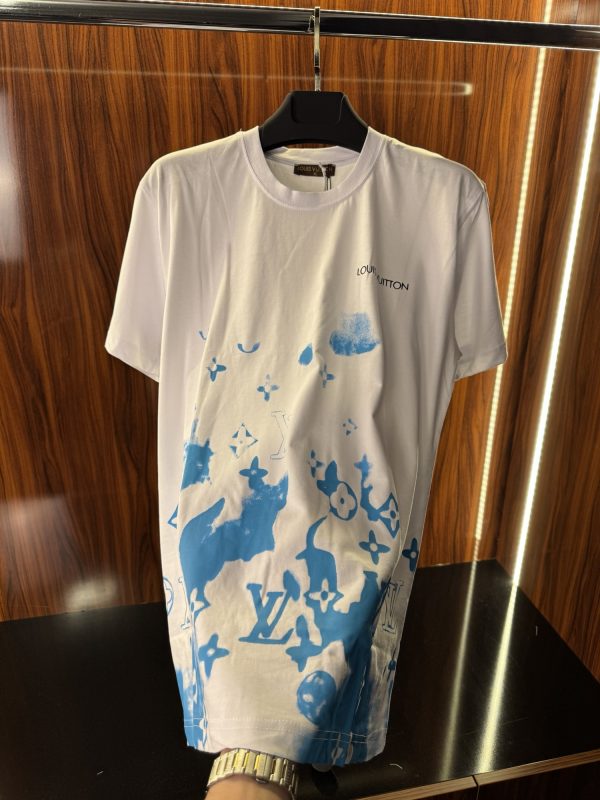 Louis Vuitton Boya Detaylı T-Shirt | Beyaz (lv05) - Görsel 2