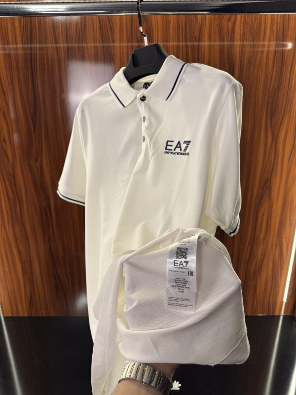 Emporio Armani Yaka Detaylı Polo Yaka | Beyaz - Görsel 5