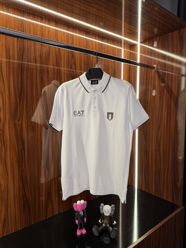 Emporio Armani İtalia Detay Polo Yaka | Beyaz