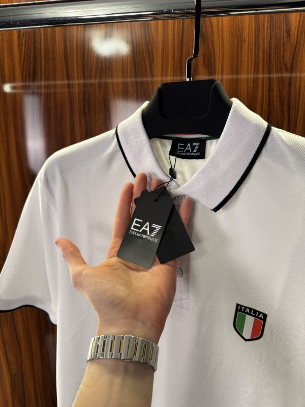 Emporio Armani İtalia Detay Polo Yaka | Beyaz - Görsel 3