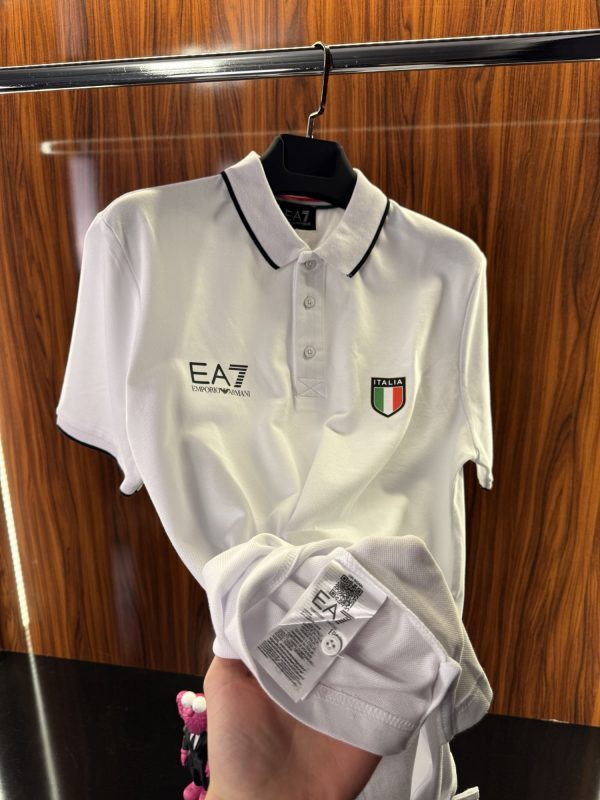 Emporio Armani İtalia Detay Polo Yaka | Beyaz - Görsel 5