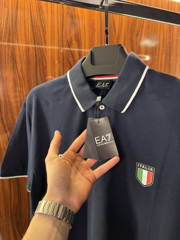 Emporio Armani İtalia Polo Yaka | Lacivert - Görsel 4