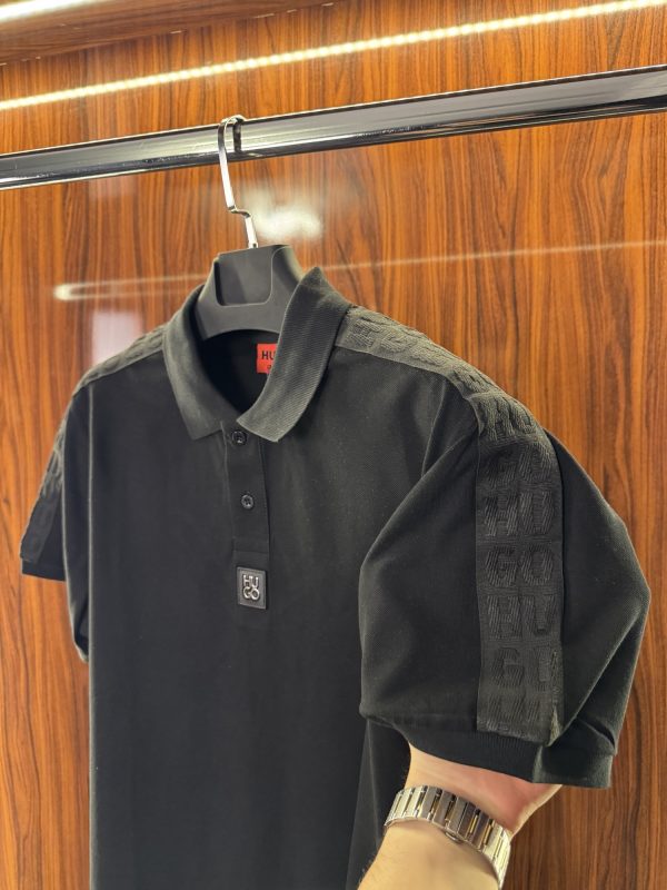 Hugo Boss Omuz Şeritli Polo Yaka | Siyah - Görsel 2