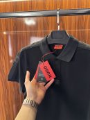 Hugo Boss Omuz Şeritli Polo Yaka | Siyah