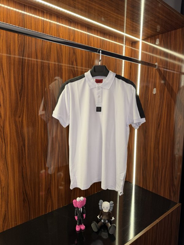 Hugo Boss Omuz Şeritli Polo Yaka | Beyaz
