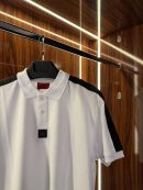 Hugo Boss Omuz Şeritli Polo Yaka | Beyaz