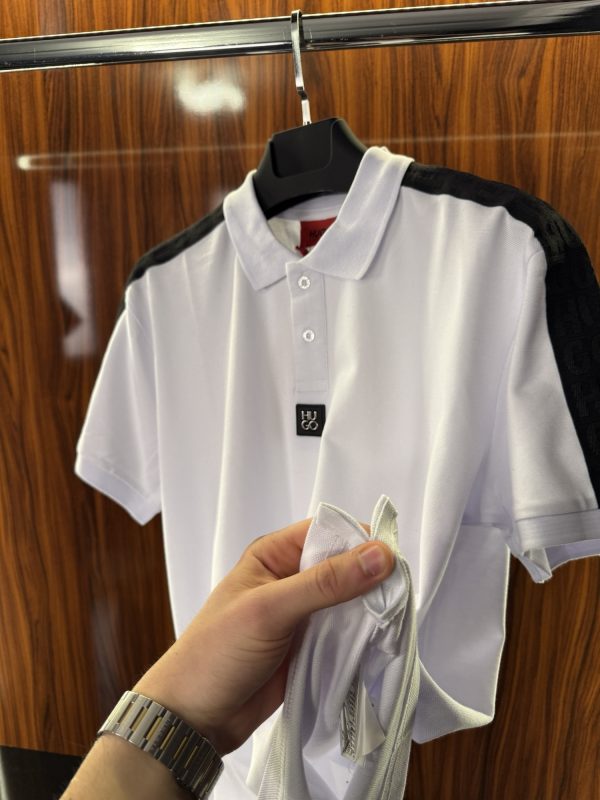 Hugo Boss Omuz Şeritli Polo Yaka | Beyaz - Görsel 5