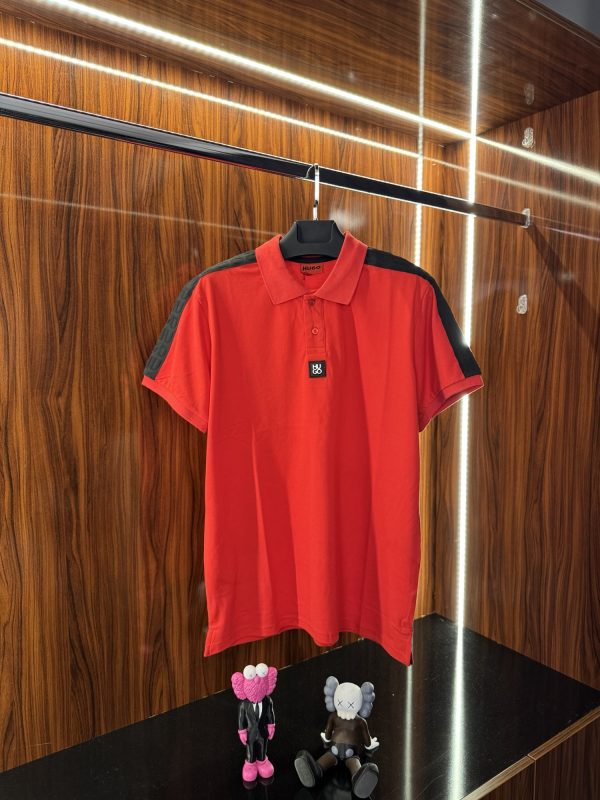 Hugo Boss Omuz Şeritli Polo Yaka | Kırmızı