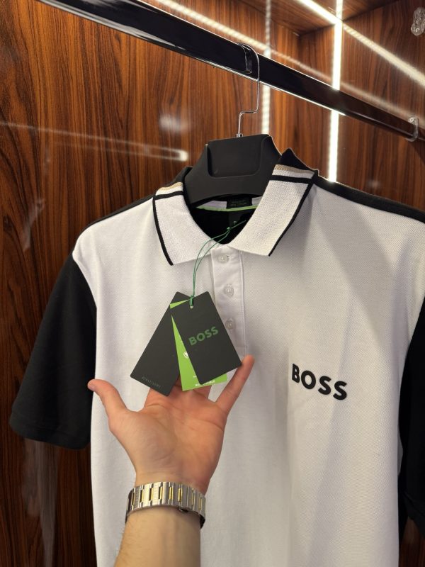 Hugo Boss Çift Renk Polo Yaka | Beyaz - Görsel 3