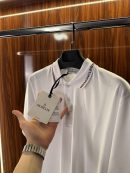 Moncler Şeritli Polo Yaka | Beyaz