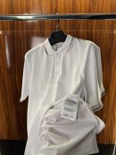 Moncler Şeritli Polo Yaka | Beyaz