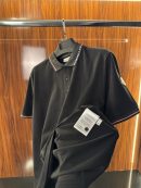 Moncler Şeritli Polo Yaka | Siyah