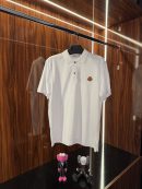 Moncler Deri Logo Polo Yaka | Beyaz
