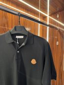 Moncler Deri Logo Polo Yaka | Siyah