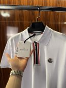 Moncler Fermuar Detay Polo Yaka | Beyaz
