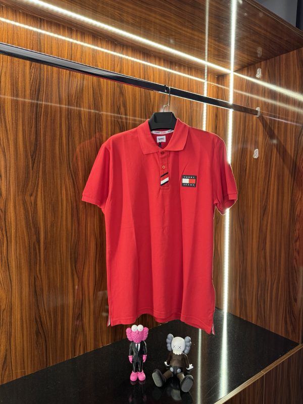 Tommy Hilfigherı Slikon Logo Polo Yaka | Kırmızı