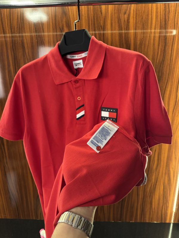 Tommy Hilfigherı Slikon Logo Polo Yaka | Kırmızı - Görsel 6