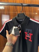 Tommy Hilfigher Fermuarlı Polo Yaka | Siyah