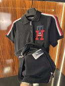 Tommy Hilfigher Fermuarlı Polo Yaka | Siyah