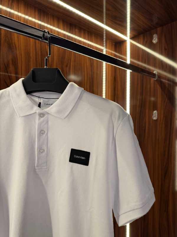 Calvin Klein Nakış Logo Polo Yaka | Beyaz - Görsel 2