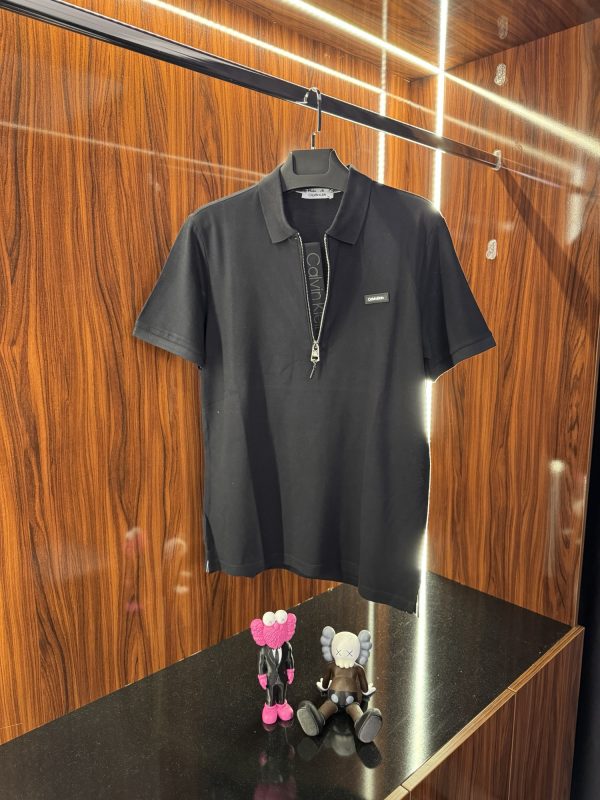 Calvin Klein Yaka Detaylı Polo Yaka | Siyah