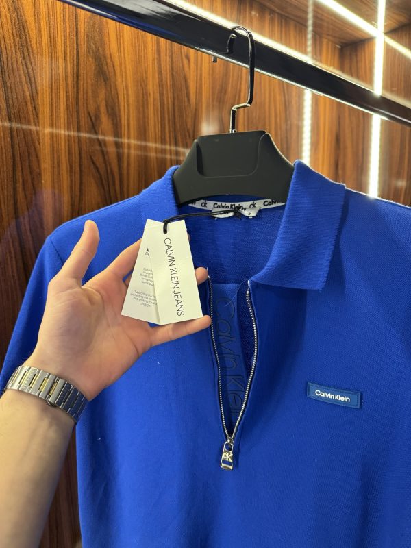 Calvin Klein Yaka Detaylı Polo Yaka | Lacivert - Görsel 3