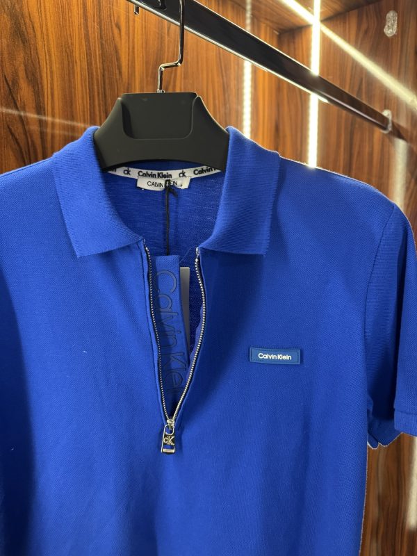 Calvin Klein Yaka Detaylı Polo Yaka | Lacivert - Görsel 2