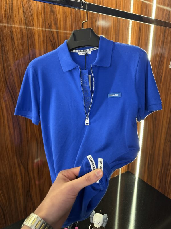 Calvin Klein Yaka Detaylı Polo Yaka | Lacivert - Görsel 4