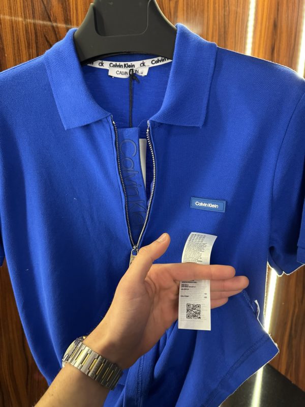 Calvin Klein Yaka Detaylı Polo Yaka | Lacivert - Görsel 5