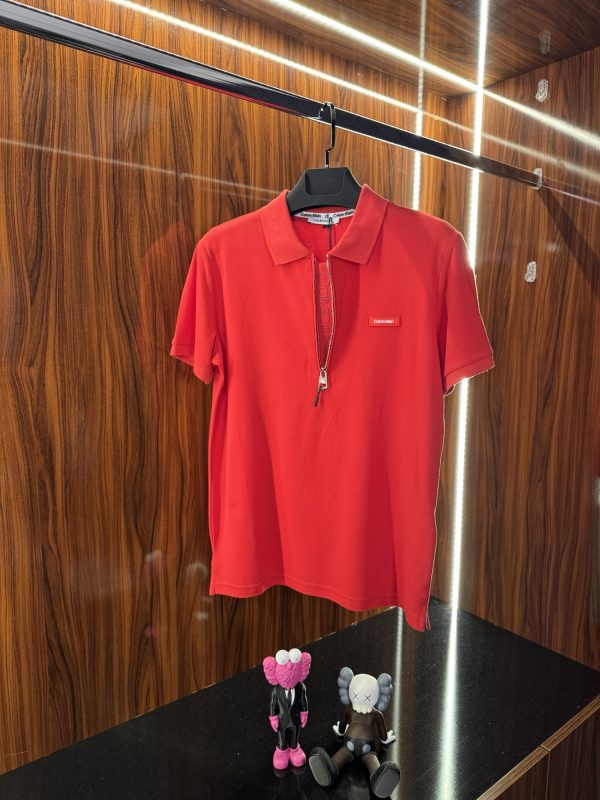 Calvin Klein Yaka Detaylı Polo Yaka | Kırmızı