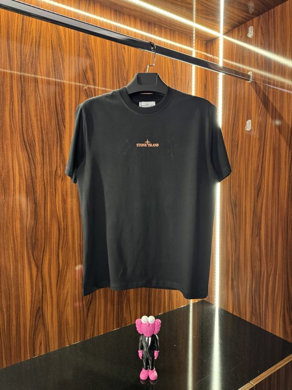 Stone İsland Logo T-Shirt | Siyah